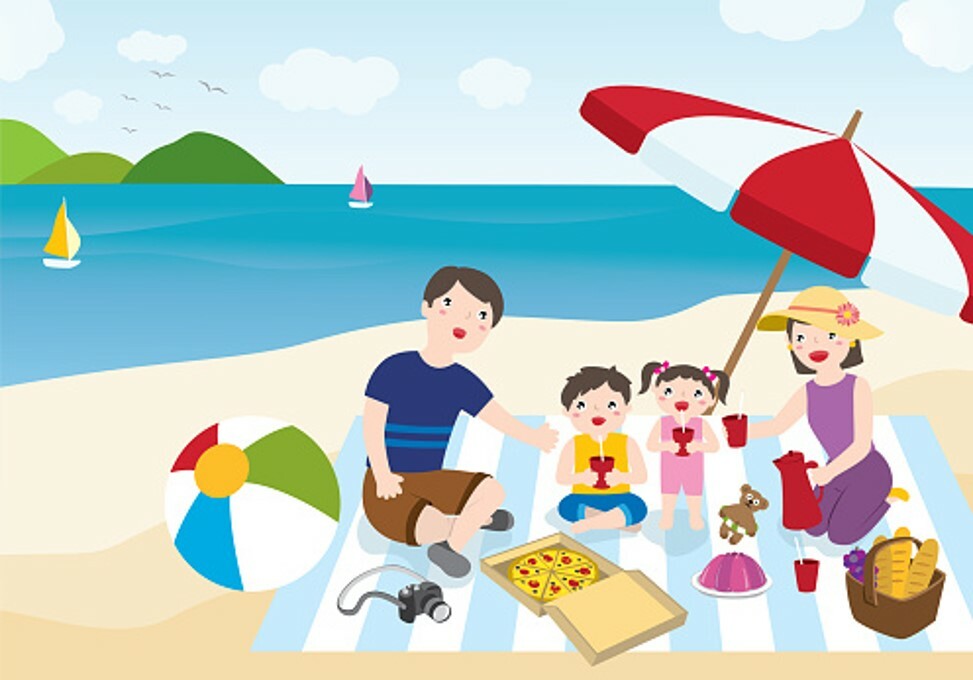 L1- berkelah di pantai. Interactive worksheet | TopWorksheets