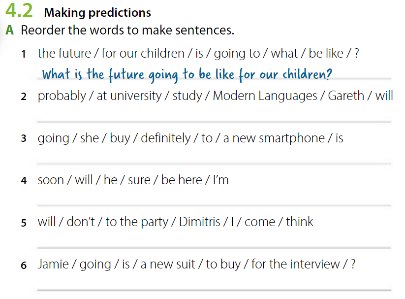 Prediciton Questions Making predicitons UNIT 4.2. Interactive worksheet | TopWorksheets