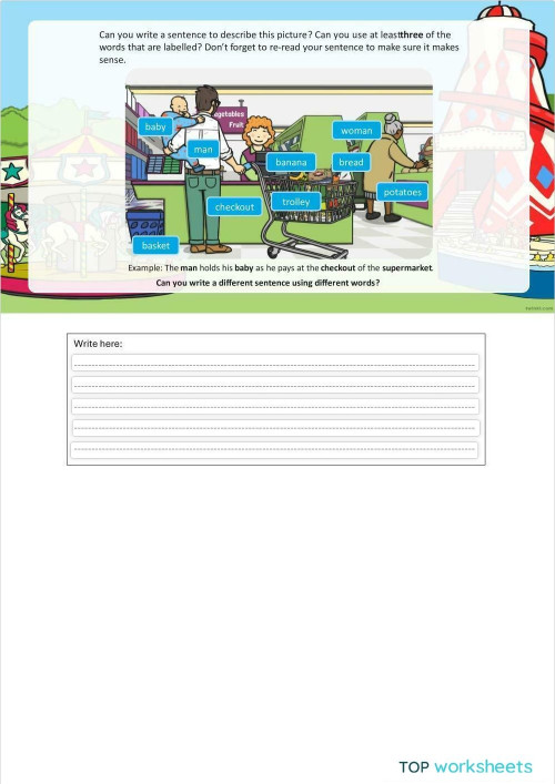 writing. Interactive worksheet | TopWorksheets