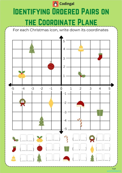 Coordinates: interactive worksheets and online exercises | TopWorksheets