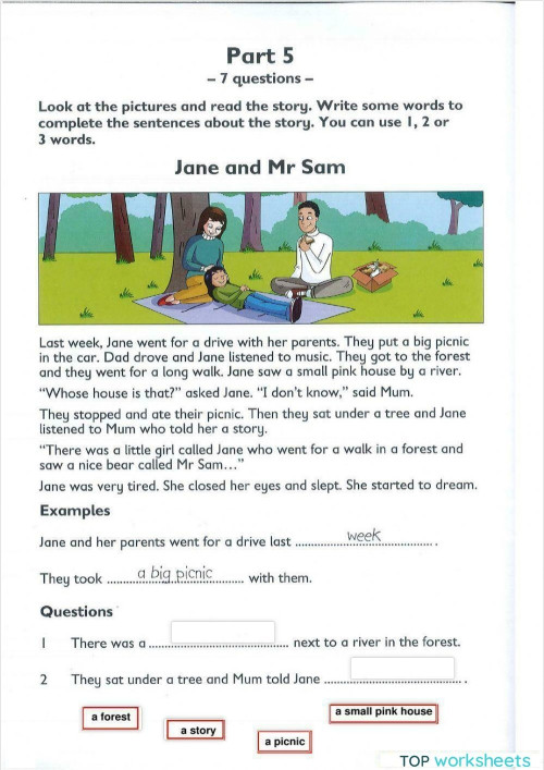 A S 5 Writing Test March 23. Interactive worksheet | TopWorksheets