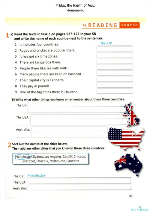 04.05.2026. Form 5. Lessons 123-124. Homework Task.. Interactive ...
