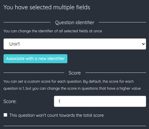 Change multiple identifiers at once