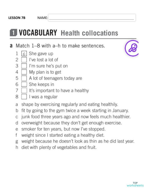 AEB1_lesson 7B. Interactive worksheet | TopWorksheets