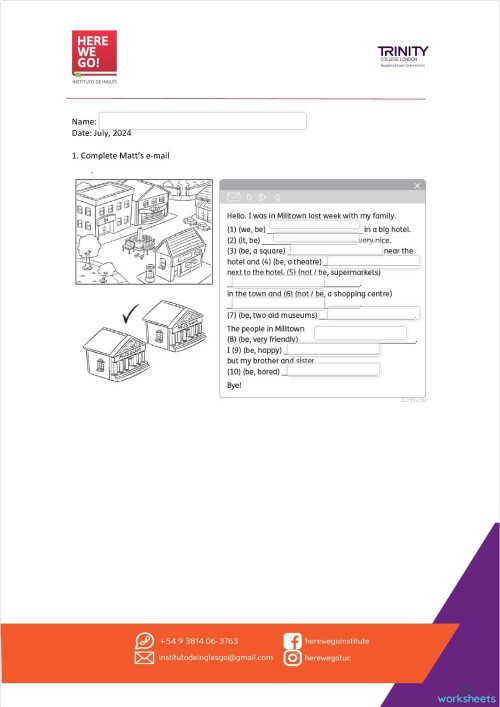 First Term Exam Juniors V. Interactive worksheet | TopWorksheets