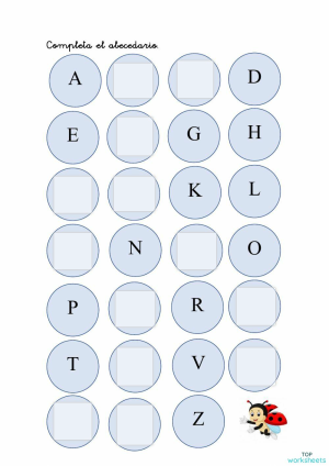 Abecedario: fichas interactivas y ejercicios online | TopWorksheets