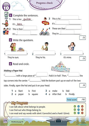 Progress Check NM 4 UNIT 10.. Interactive worksheet | TopWorksheets