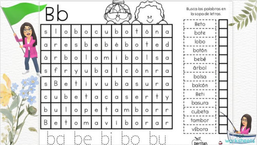 Actividad Sopa de Letras_Mtra. Faby. Ficha interactiva | TopWorksheets