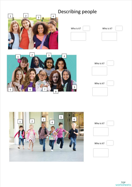 Describing people 1. Interactive worksheet | TopWorksheets