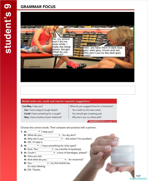 IC112 Student's 09 + Grammar Plus 02. Interactive worksheet | TopWorksheets