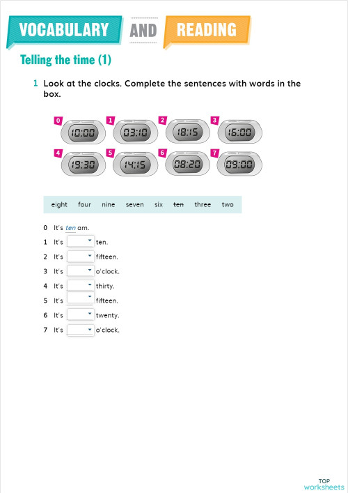 UNIT 6 WB VOCABULARY AND READING PAGE 30. Interactive worksheet ...