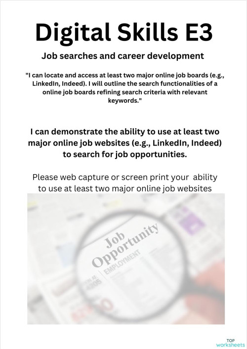 I can demonstrate the ability to use at least two major online job ...