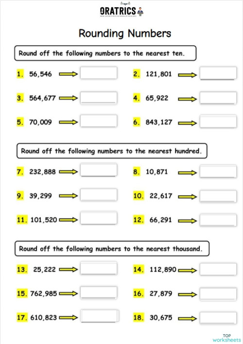 Number System OOO Interactive worksheet TopWorksheets Number System OOO Interactive worksheet TopWorksheets