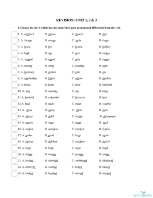 REVIEW 1 2 3. Interactive worksheet | TopWorksheets