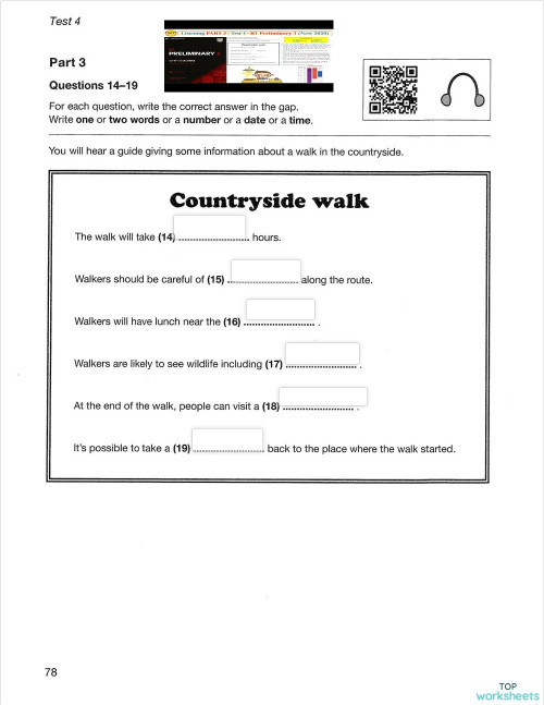 Listening Practice Interactive Worksheet Topworksheets