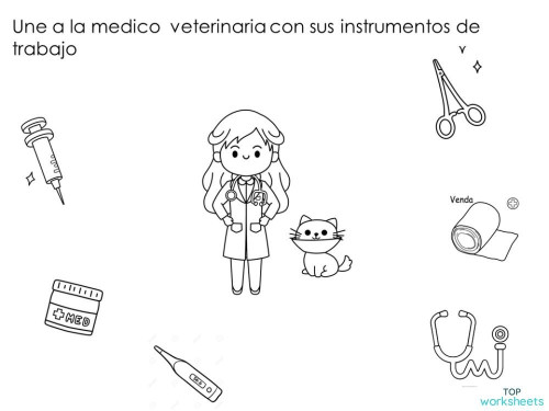 hoja de trabajo: Veterinario. Ficha interactiva | TopWorksheets
