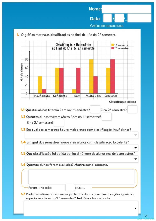 4º Ano: fichas interativas e exercícios online | TopWorksheets
