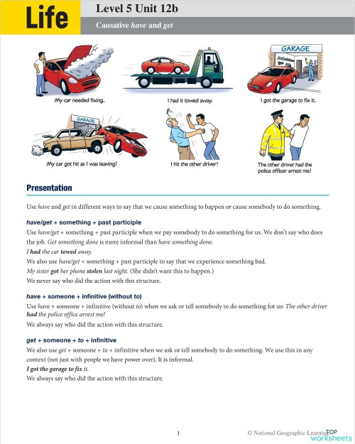 Neo Cursos Life 5 Unit 12b. Interactive worksheet | TopWorksheets