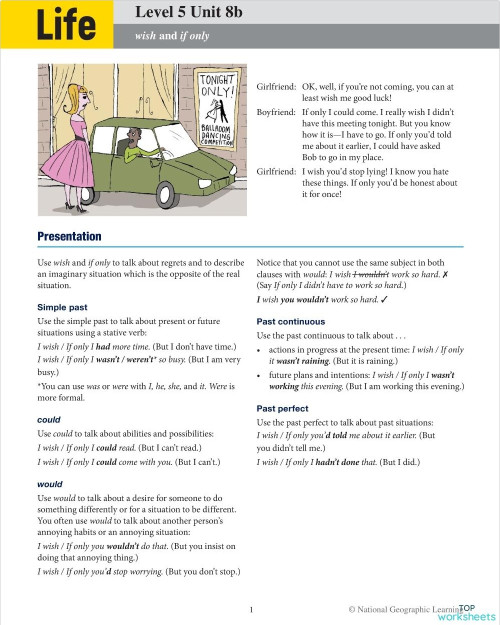 Neo Cursos Life 5 Unit 8b. Interactive worksheet | TopWorksheets