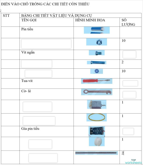 STEM: phiếu bài tập tương tác và bài tập trực tuyến | TopWorksheets