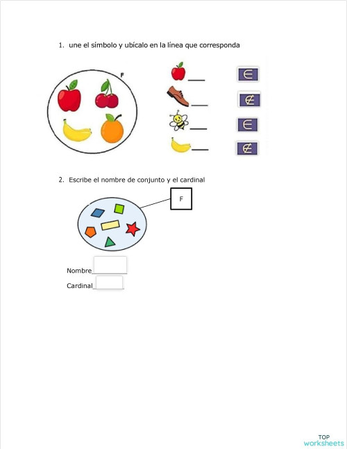 Hoja de trabajo Contando animales colorido. Ficha interactiva ...