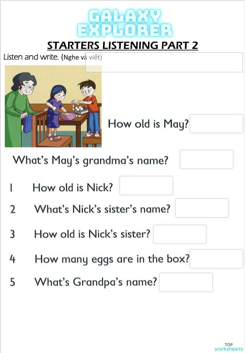Listening 2 16 Interactive Worksheet Topworksheets