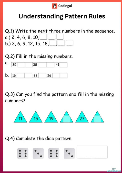 M_G04M19L62_WC03_Understanding_Pattern_Rules_7. Interactive worksheet ...