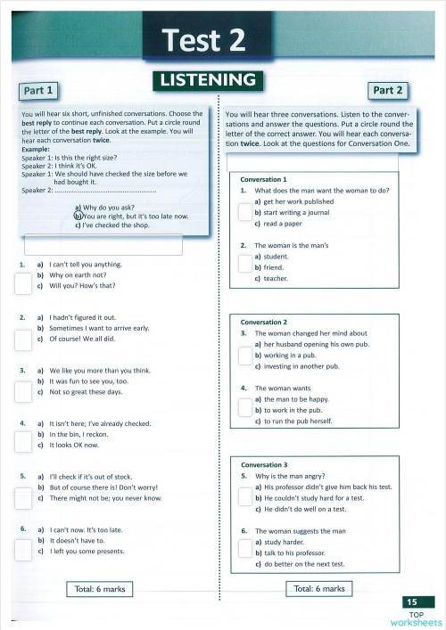 Languagecert C1 Listening Part 1 and 2 (T2). Interactive worksheet ...