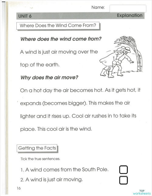 Unit 6 Where does the Wind Come From?. Interactive worksheet ...