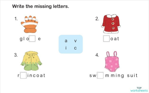 Weather and clothes. Interactive worksheet | TopWorksheets