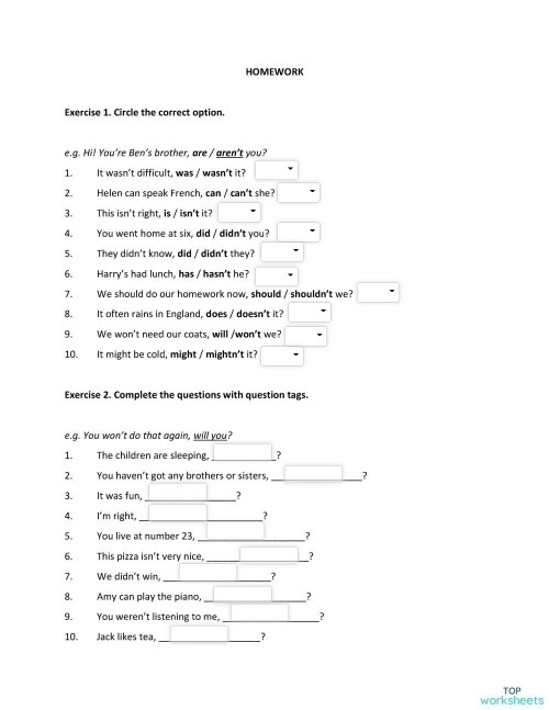 english language interactive worksheets and online exercises topworksheets