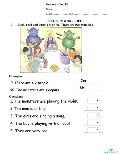 Grammar Club Practice Worksheet Interactive Worksheet Topworksheets