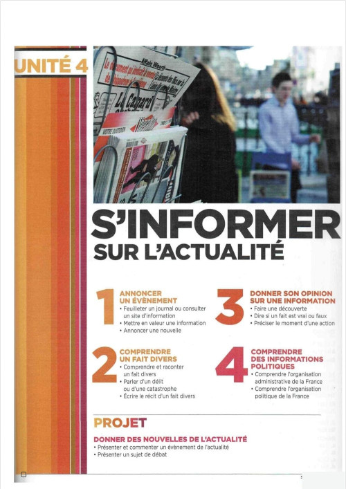 unité 4- s'informer sur l'actualité. Fiche interactive | TopWorksheets