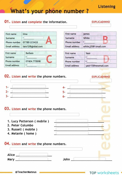 Other: interactive worksheets and online exercises | TopWorksheets