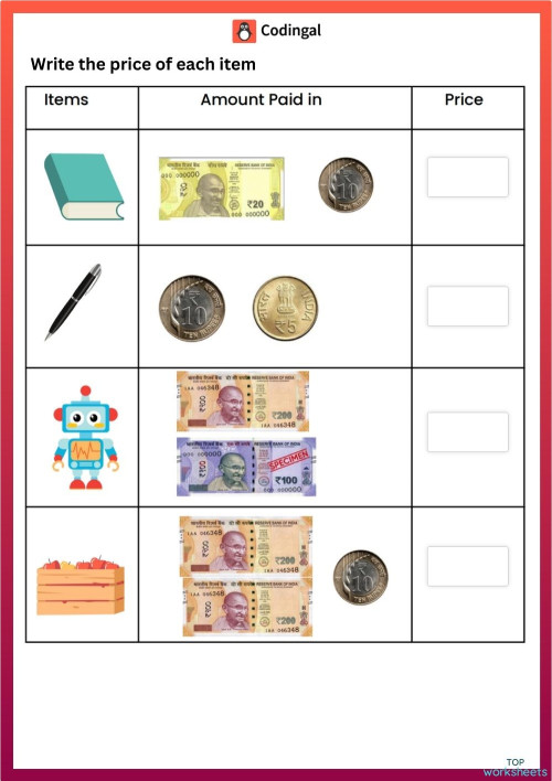 M_G01M16L53_WA02_IN_Introduction_to_Money_4. Interactive worksheet ...