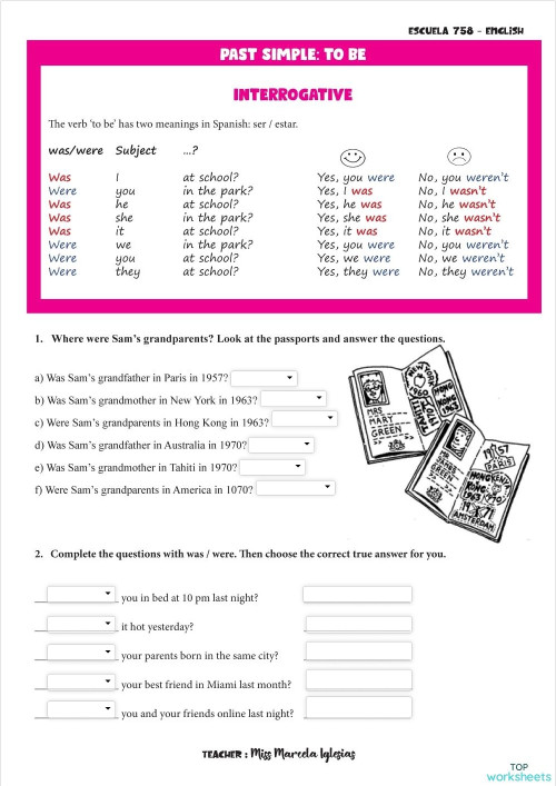 Unit 1 Interrogative. Interactive worksheet | TopWorksheets