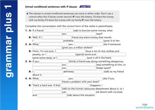 IC215 grammar plus 01. Interactive worksheet | TopWorksheets