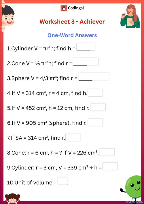 M_G08M20L62_WA01_Find the Missing Dimensions. Interactive worksheet ...