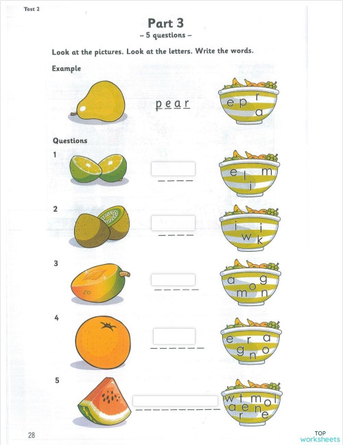 READING STARTERS FOODS. Interactive worksheet TopWorksheets
