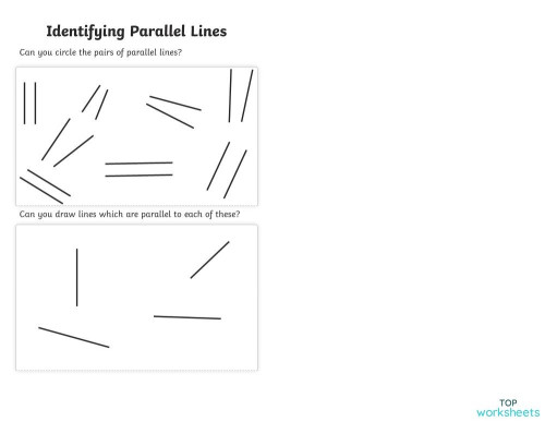 Parallel and Perpendicular Lines. Interactive worksheet | TopWorksheets