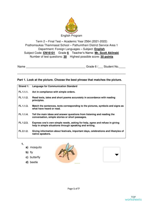 6th grade interactive worksheets and online exercises topworksheets