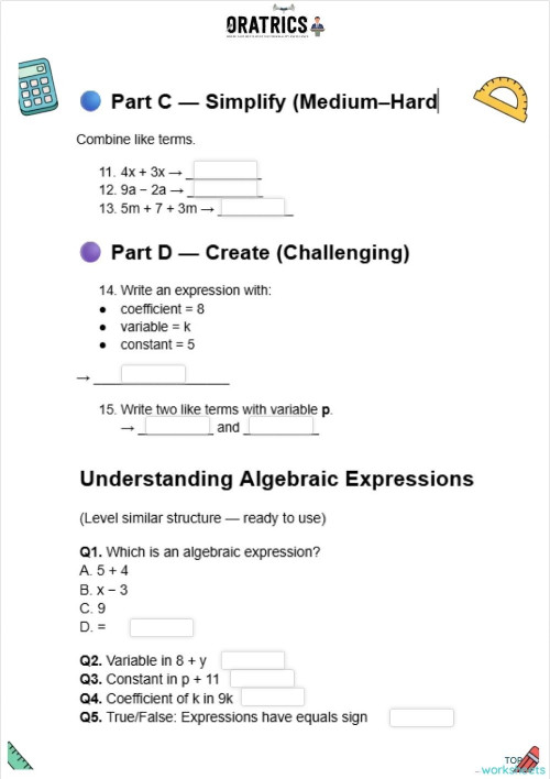 Grade 6 31 2. Interactive worksheet | TopWorksheets