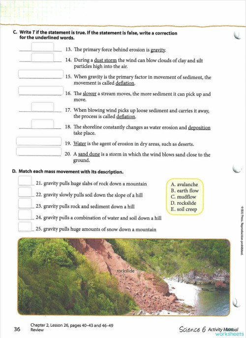 Lesson 26: Study Guide Pg 36. Interactive worksheet | TopWorksheets