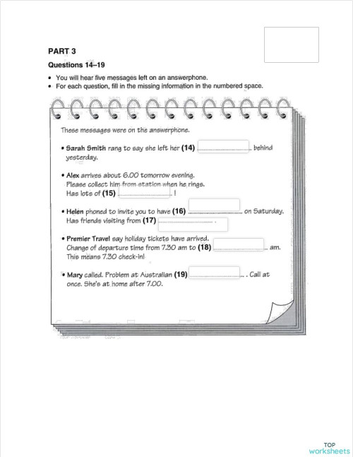 Pet 3 Test 2 Part 3 Interactive Worksheet Topworksheets