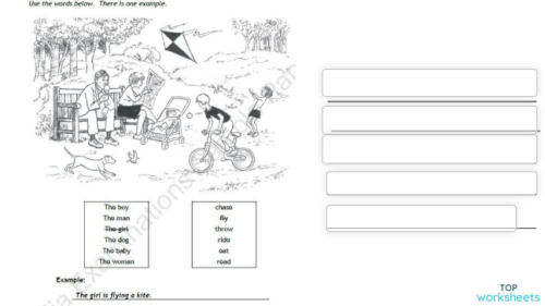 Present Continuous. Interactive worksheet | TopWorksheets