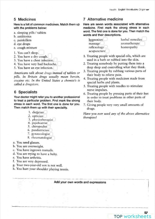 Doctor and Hospital. Interactive worksheet | TopWorksheets