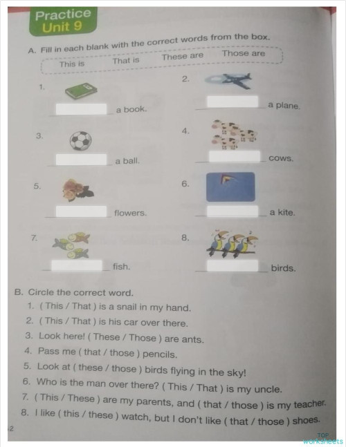 AGU-1 (Practice Unit 9 Page 42). Interactive worksheet | TopWorksheets