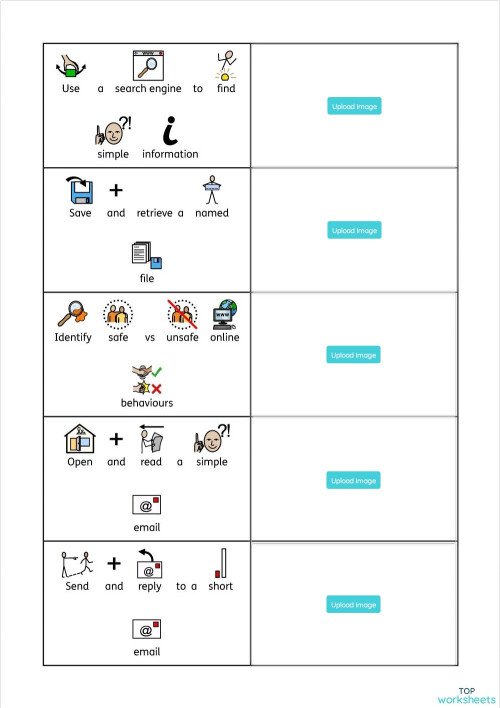 DIGITAL SKILLS ENTRY. Interactive worksheet | TopWorksheets