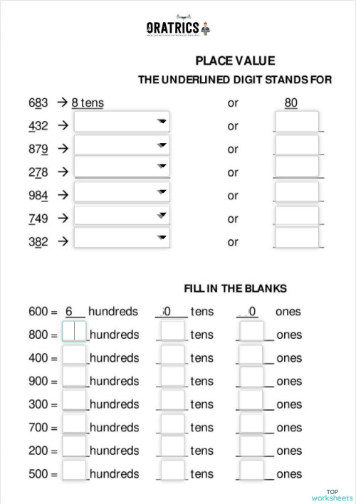 Digits EEE. Interactive worksheet | TopWorksheets