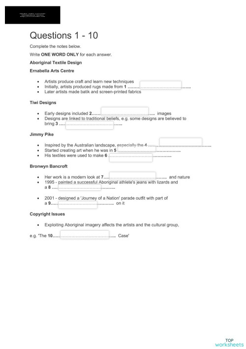 Interactive worksheets and online exercises in Vietnam | TopWorksheets